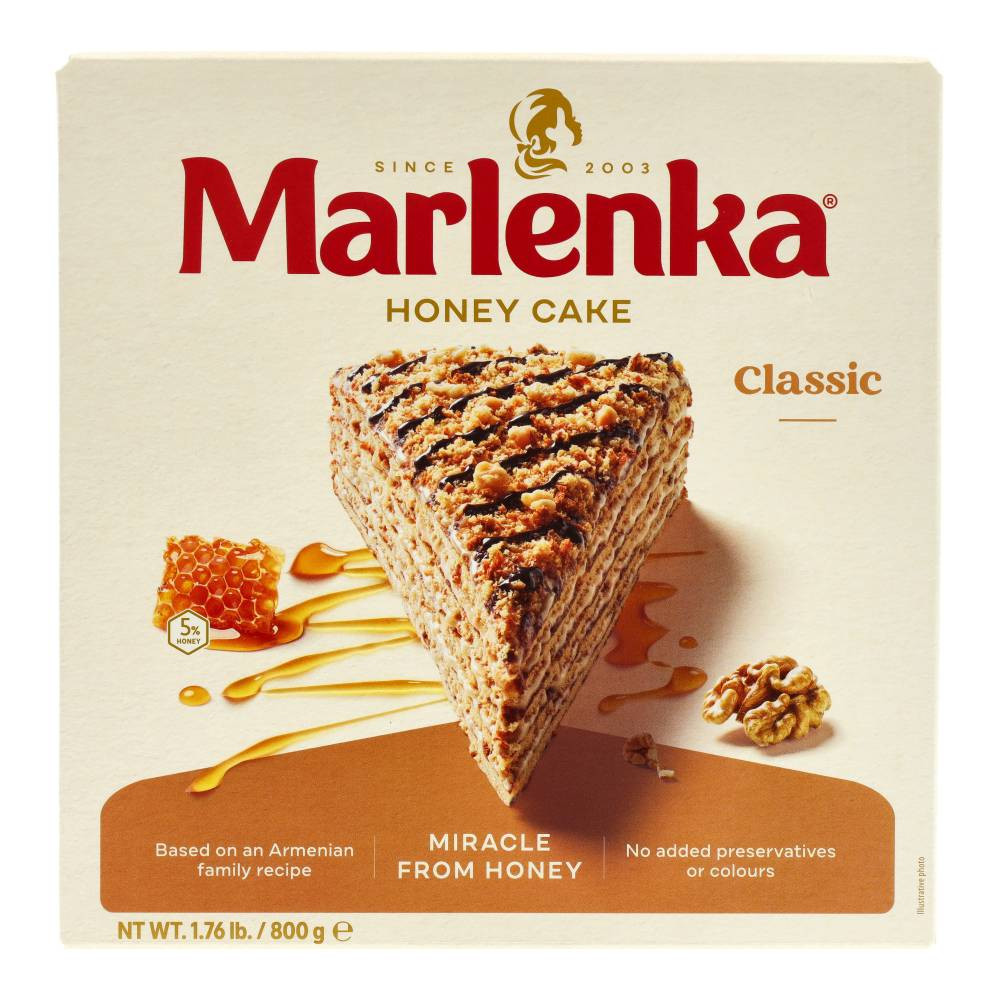 MARLENKA MÉZES TORTA DIÓ 40N