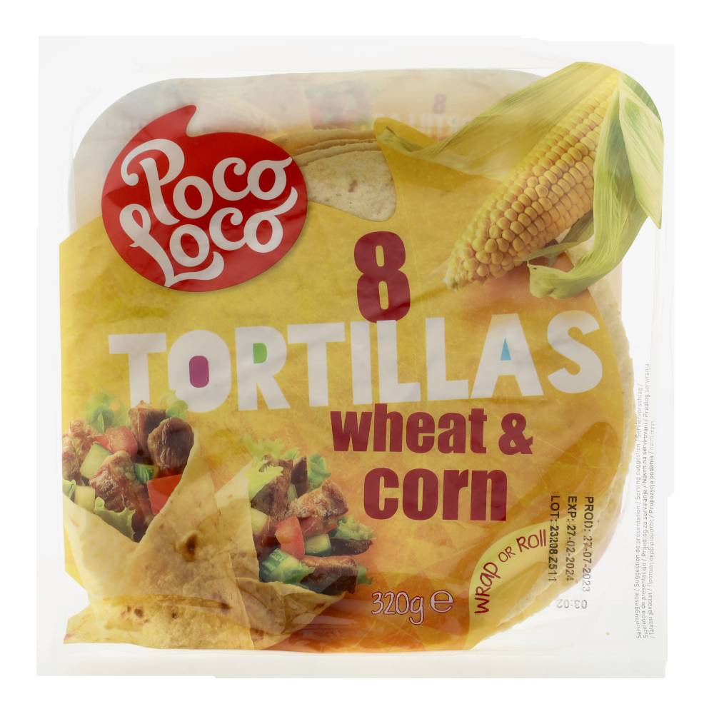 POCO LOCO TORTILLA KUKORICALISZTBŐL