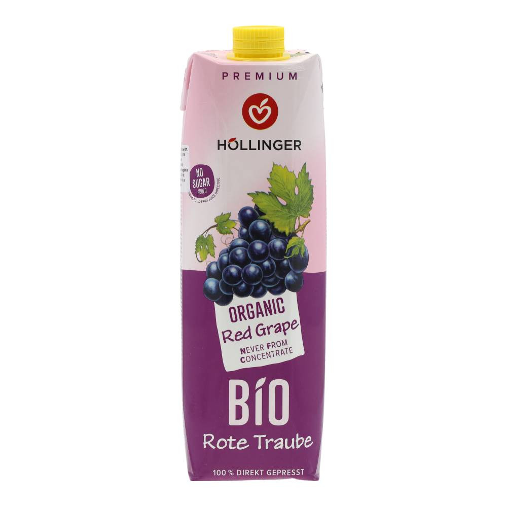 HÖLLINGER BIO VÖRÖS SZŐLŐLÉ 1000ML