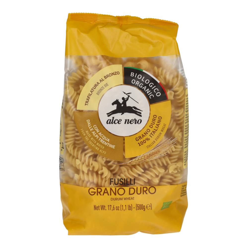 ALCE NERO BIO DURUM FUSILLI 500G