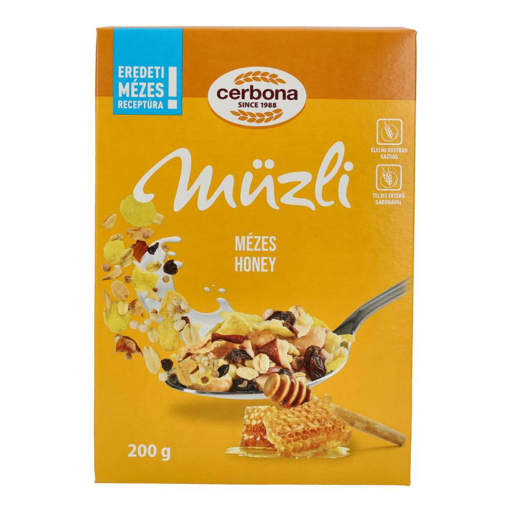 CERBONA MÜZLI MÉZES 200G