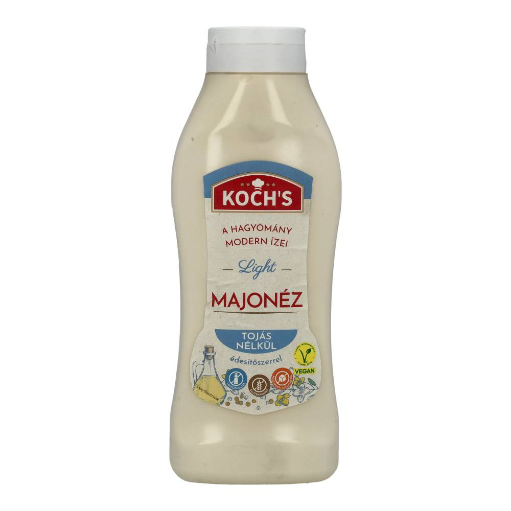 KOCHS LIGHT MAJONÉZ TOJÁS MENTES 850G